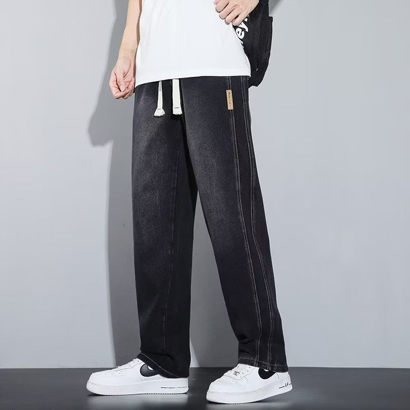 Comfortabele Rechte Losvallende Jeans