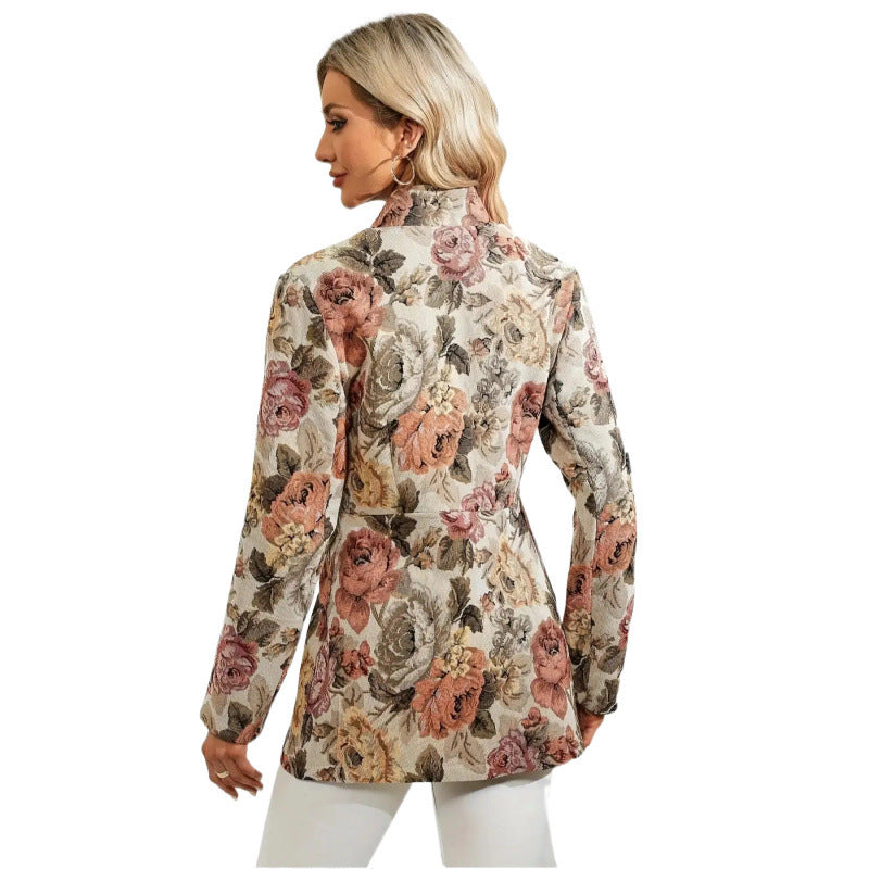Mode Casual Geprinte Jas