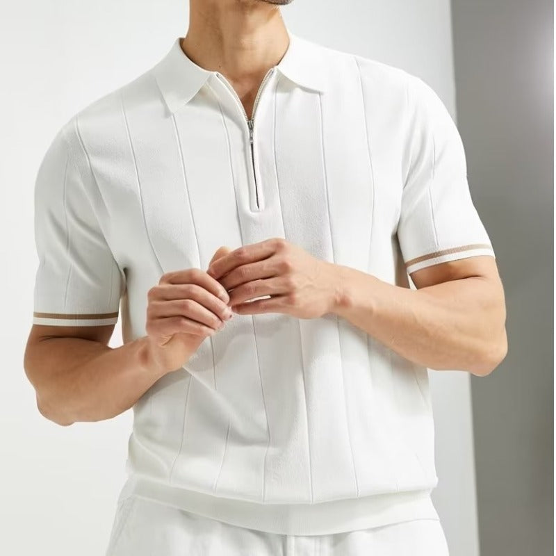 Zomers Mode Poloshirt met Korte Mouwen