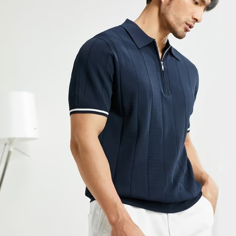 Zomers Mode Poloshirt met Korte Mouwen